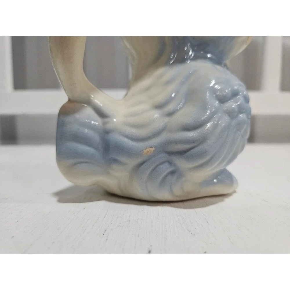 Vtg Shawnee Pottery Bluebird Chick Gold Trim Ceramic Creamer 6